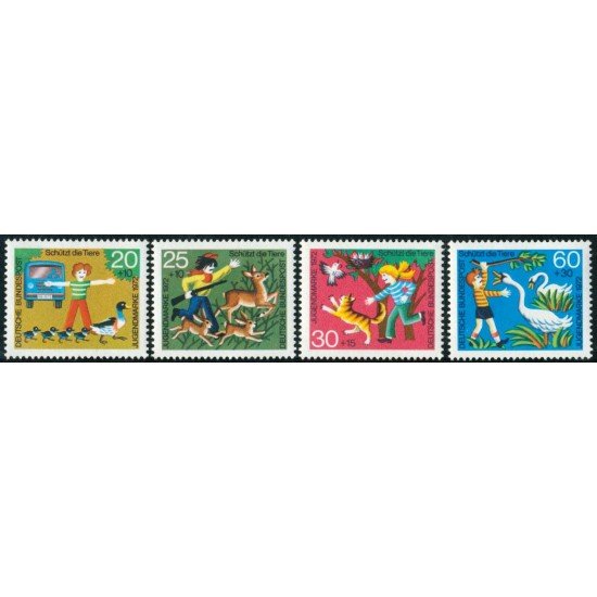 FAU5/S  Alemania Federal  Germany   Nº 560/63  1972   Por la juventud-Multicolores-Lujo