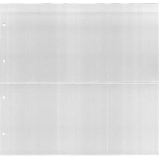 Lindner K-AK26H Hoja KOBRA para tarjetas postales con 6 bolsillos Lindner K-AK26H Hoja KOBRA para tarjetas postales con 6 bolsillos