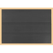 Lindner K-K13  Tarjeta para clasificar KOBRA en formato DIN A5 en plástico negro con 3 tiras 
