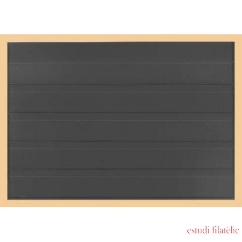 Lindner K-K15 Tarjeta para clasificar KOBRA en formato DIN A5 en plástico negro con 5 tiras 