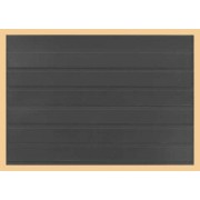 Lindner K-K16 Tarjeta para clasificar KOBRA en formato DIN A5 en plástico negro con 6 tiras 