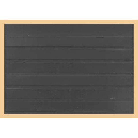 Lindner K-K16 Tarjeta para clasificar KOBRA en formato DIN A5 en plástico negro con 6 tiras