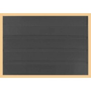 Lindner K-K14 Tarjeta para clasificar KOBRA en formato DIN A5 en plástico negro con 4 tiras 