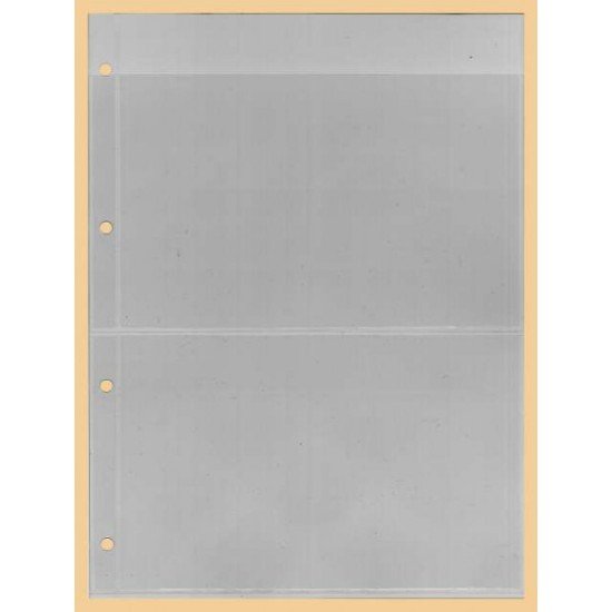 Lindner K-E12 Hoja clasificadora KOBRA, transparente, 2 tiras por lado Lindner K-E12 Hoja clasificadora KOBRA, transparente, 2 tiras por lado