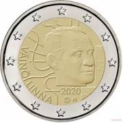 Finlandia 2020 2 € euros conmemorativos  Vaino Linna
