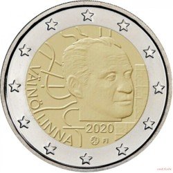 Finlandia 2020 2 € euros conmemorativos Vaino Linna Finlandia 2020 2 € euros conmemorativos Vaino Linna