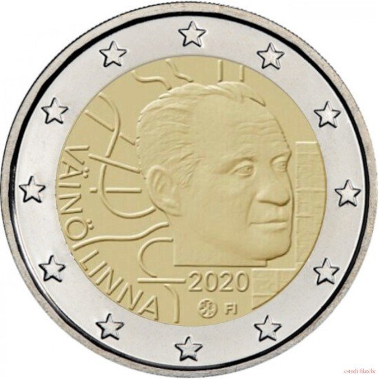 Finlandia 2020 2 € euros conmemorativos Vaino Linna Finlandia 2020 2 € euros conmemorativos Vaino Linna