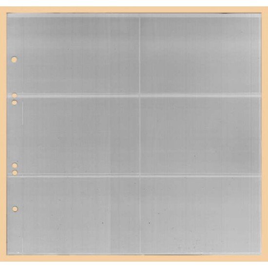 Lindner K-G46E Hoja clasificadora KOBRA para 6 figuras Liebig en formato horizontal Lindner K-G46E Hoja clasificadora KOBRA para 6 figuras Liebig en formato horizontal