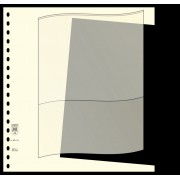 Lindner 802002 Hojas descriptivas, Formato 249 x 183 mm, negro, 100 piezas 
