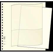 Lindner 802001 Hojas descriptivas, Formato 249 x 183 mm, blanco, 100 piezas 