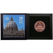 Vaticano 2022 Cartera Oficial Estuche Cartón  Moneda 20€ Arte y Fe San Pietro