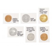Lindner RC175 Marquitos para monedas Rebeck Coin L para monedas de hasta 17,5 mm, autoadhesivo. Paquete de 25 unidades 