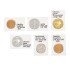 Lindner RC325  Marquitos para monedas Rebeck Coin L para monedas de hasta 32,5 mm, autoadhesivo. Paquete de 25 unidades