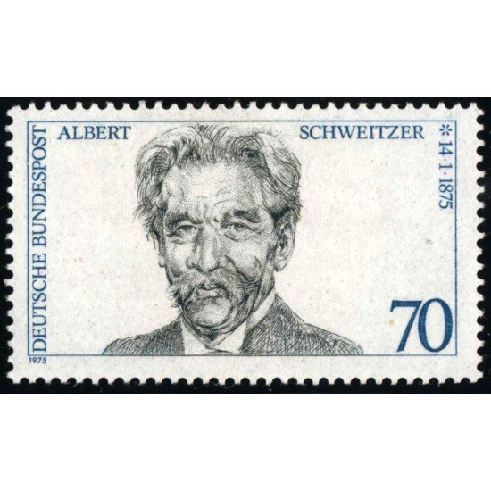 MED/S Alemania Federal  Germany  Nº 679  1975 100º Aniv. nacimiento Albert Schweitzer Lujo
