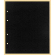 Lindner K-G28C  Hoja intercalada KOBRA de cartón negro para álbum de tarjetas telefónicas 