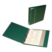Lindner K-FB-G Álbum para monedas KOBRA, tapa de anillos vacía en color verde, 230 x 220 mm 