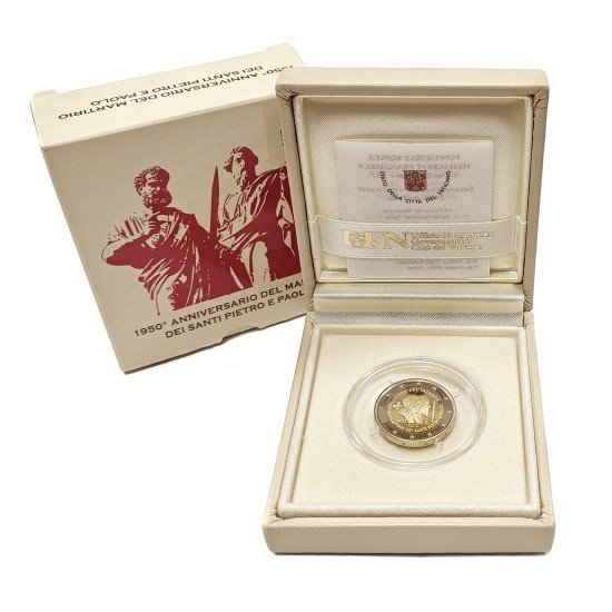 Vaticano 2017 Cartera Oficial Estuche Moneda 2€ euros proof Martirio Pietro y Paolo Vaticano 2017 Cartera Oficial Estuche Moneda 2€ euros proof Martirio Pietro y Paolo