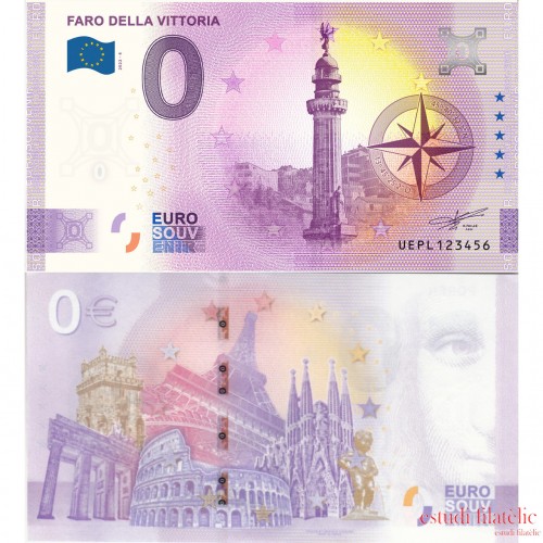 Billete souvenir de cero euros Faro della Vittoria
