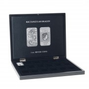 Leuchtturm 368466 Estuche de monedas VOLTERRA para 18 monedas en cápsulas Silver Dragon