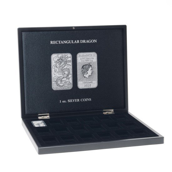 Leuchtturm 368466 Estuche de monedas VOLTERRA para 18 monedas en cápsulas Silver Dragon Leuchtturm 368466 Estuche de monedas VOLTERRA para 18 monedas en cápsulas Silver Dragon