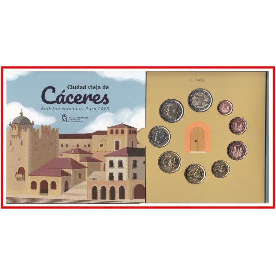 España Spain 2023 Cartera Oficial Euros + 2€ Cáceres España Spain 2023 Cartera Oficial Euros + 2€ Cáceres