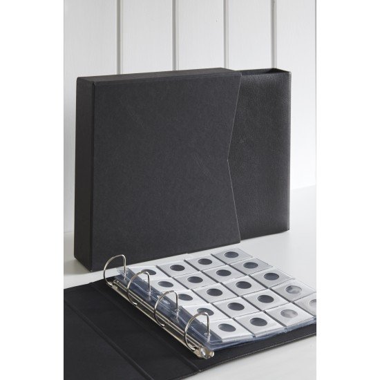 Pardo 128001 Álbum para fundas de cartones de monedas extra con cajetín Pardo 128001 Álbum para fundas de cartones de monedas extra con cajetín