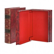 Pardo 237005 Cofre serie Premier. Caja libro para guardar documentos. Rojo