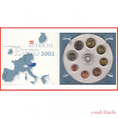Austria 2002 Cartera  Monedas € euros 