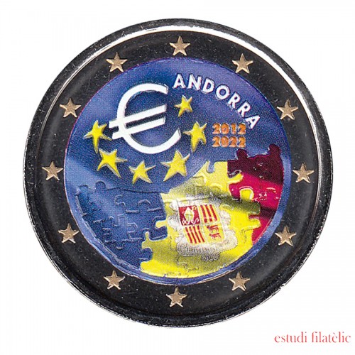 Andorra 2022 2 euros € conmemorativos Color Acord Monetari