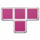 Niue 2023 Tetris Matrix 7 onzas 2$ plata color en caja acrílica Tirada : 250