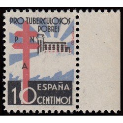 España Spain 866 1938 Pro Tuberculosos Cruz de Lorena MNH