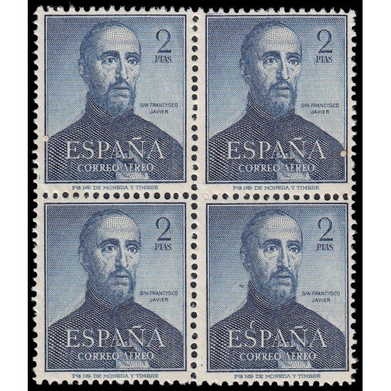 España 1118 1952 San Francisco Javier Bl.4 MNH España 1118 1952 San Francisco Javier Bl.4 MNH