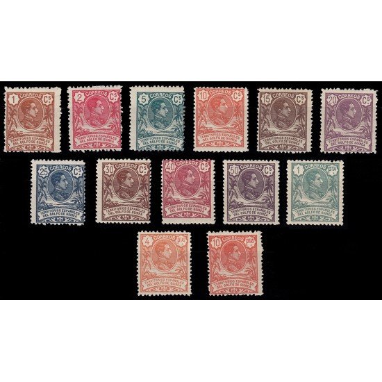 Guinea Española 59/71 1909 Alfonso XIII MH Guinea Española 59/71 1909 Alfonso XIII MH