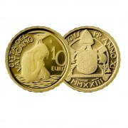 Vaticano 2023 10€ oro Sacramento del Bautismo Tirada 2400