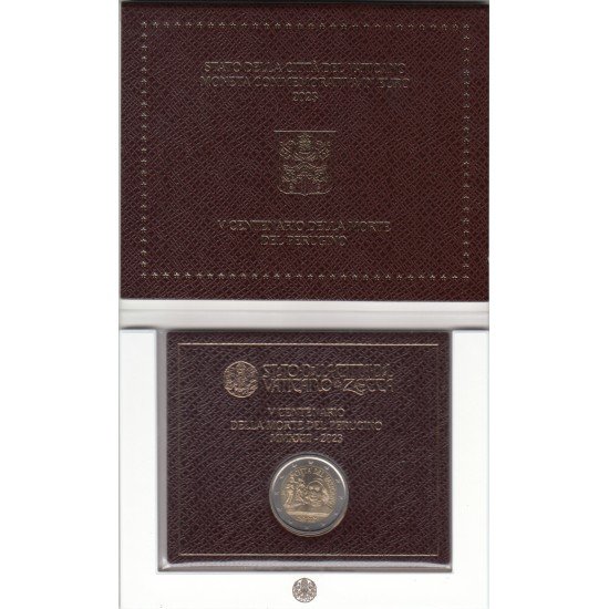 Vaticano 2023 Cartera Oficial Moneda 2 € euros Conmemorativos Pietro Perugino Vaticano 2023 Cartera Oficial Moneda 2 € euros Conmemorativos Pietro Perugino