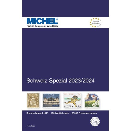 MICHEL Catálogo especial Suiza 2023/2024 MICHEL Catálogo especial Suiza 2023/2024