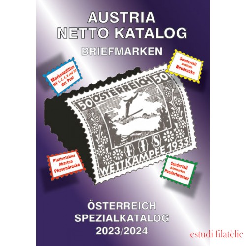 Catálogo Netto de Austria (ANK) Sellos Catálogo especial de Austria 2023/2024