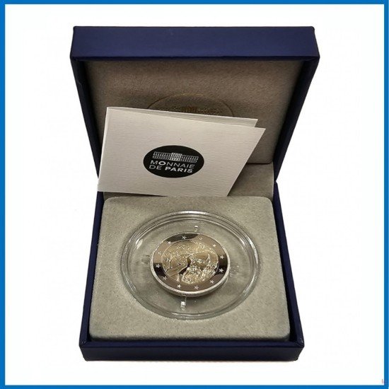 Francia France 2017 Cartera Oficial Monedas estuche 2 € euros Rodin Proof Francia France 2017 Cartera Oficial Monedas estuche 2 € euros Rodin Proof