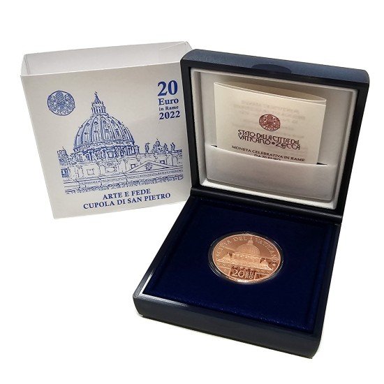 Vaticano 2022 20€ Cúpula de San Pietro