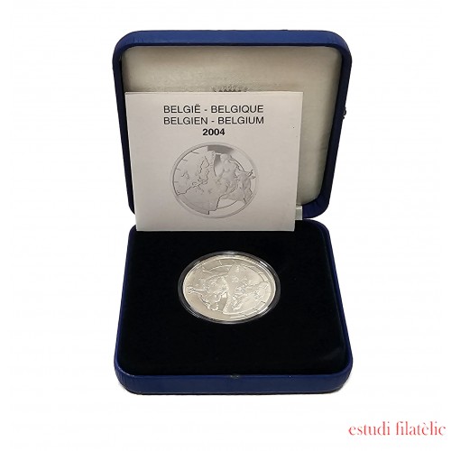 Bélgica 2004 10€ proof Ampliación UE plata