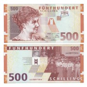 Austria 500 Schilling 1997 Billete Sin Circular