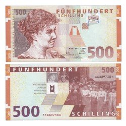 Austria 500 Schilling 1997 Billete Sin Circular Austria 500 Schilling 1997 Billete Sin Circular