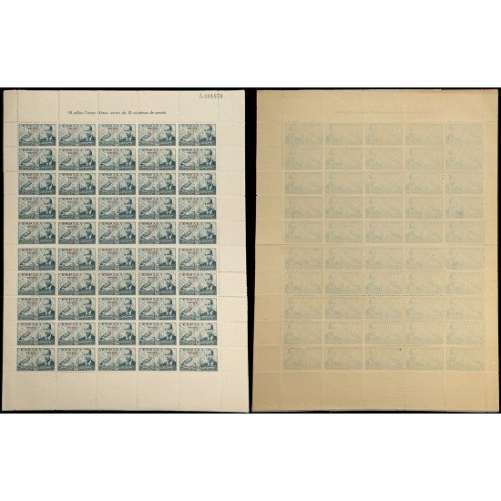 Ifni 58ic 1948 Juan de la Cierva variedad calcado MNH