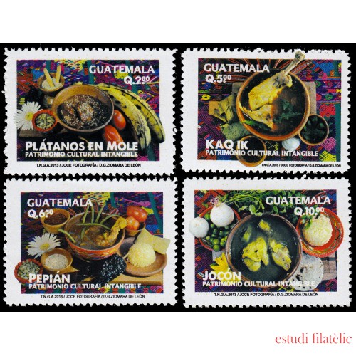 Guatemala 683/86 2014 Gastronomía Platos tradicionales MNH