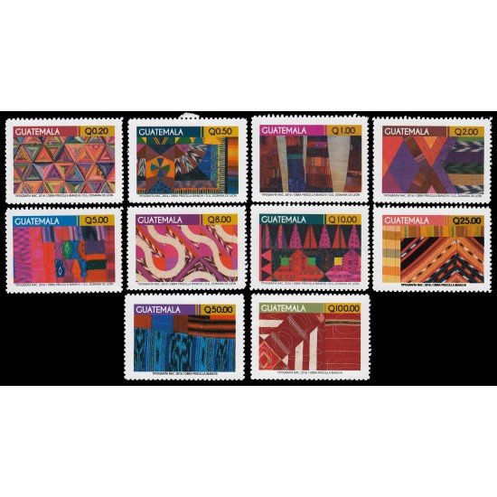 Guatemala 725/34 2016 Textil diferentes motivos MNH Guatemala 725/34 2016 Textil diferentes motivos MNH