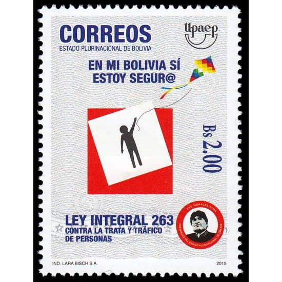 Bolivia 1579 2015 Serie Upaep Ley contra la trata y tráfico de personas MNH
