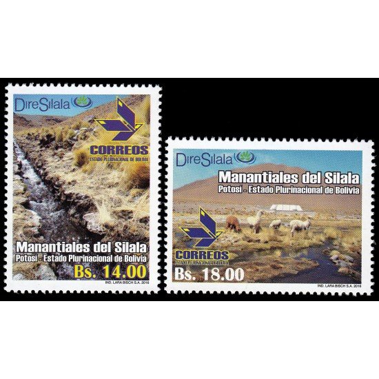 Bolivia 1599/00 2016 Manantiales del Silala MNH
