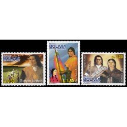 Bolivia 1484/86 2012 Héroes Nacionales Túpac Katari MNH Bolivia 1484/86 2012 Héroes Nacionales Túpac Katari MNH
