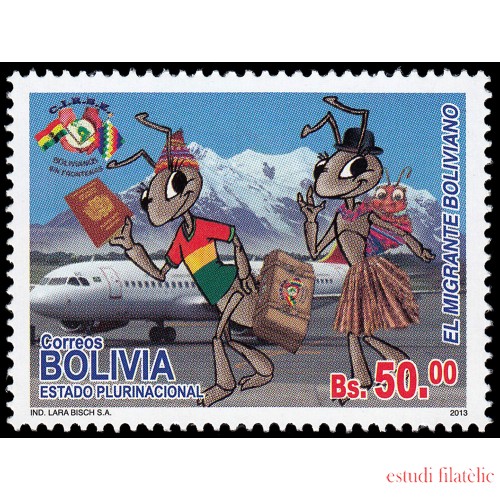 Bolivia 1522 2013 El migrante Boliviano MNH