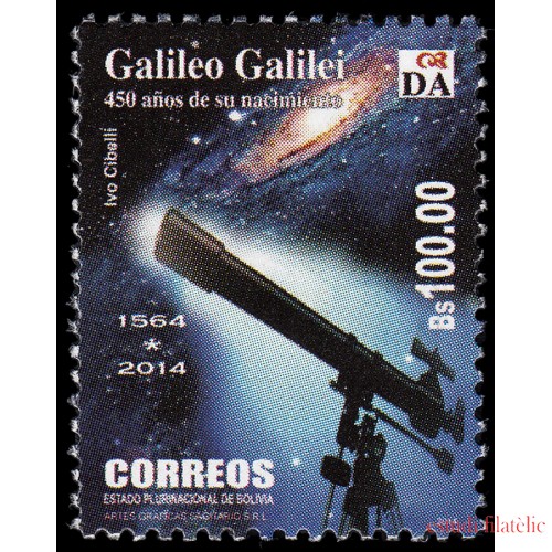 Bolivia 1559 2014 450 años nacimiento Galileo Galilei MNH